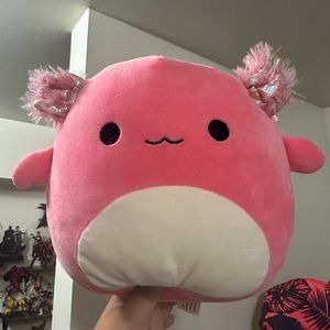 8" hot pink Archie axolotl squishmallow